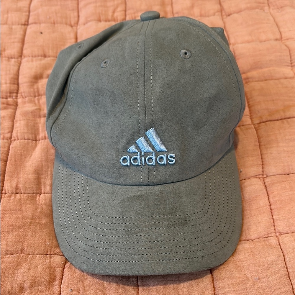 Adidas Grey Cap with Blue Logo